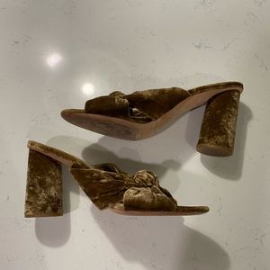 Loeffler Randall Crushed Velvet Sandals